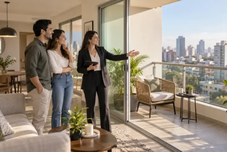 Departamento con balcón o terraza antes de comprar.