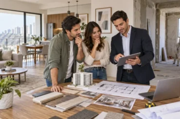 Flipping inmobiliario con departamento en remodelación para reventa.