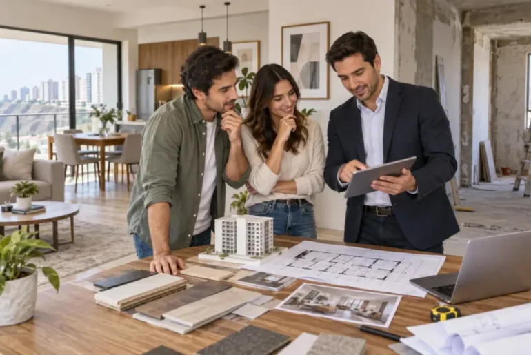 Flipping inmobiliario con departamento en remodelación para reventa.